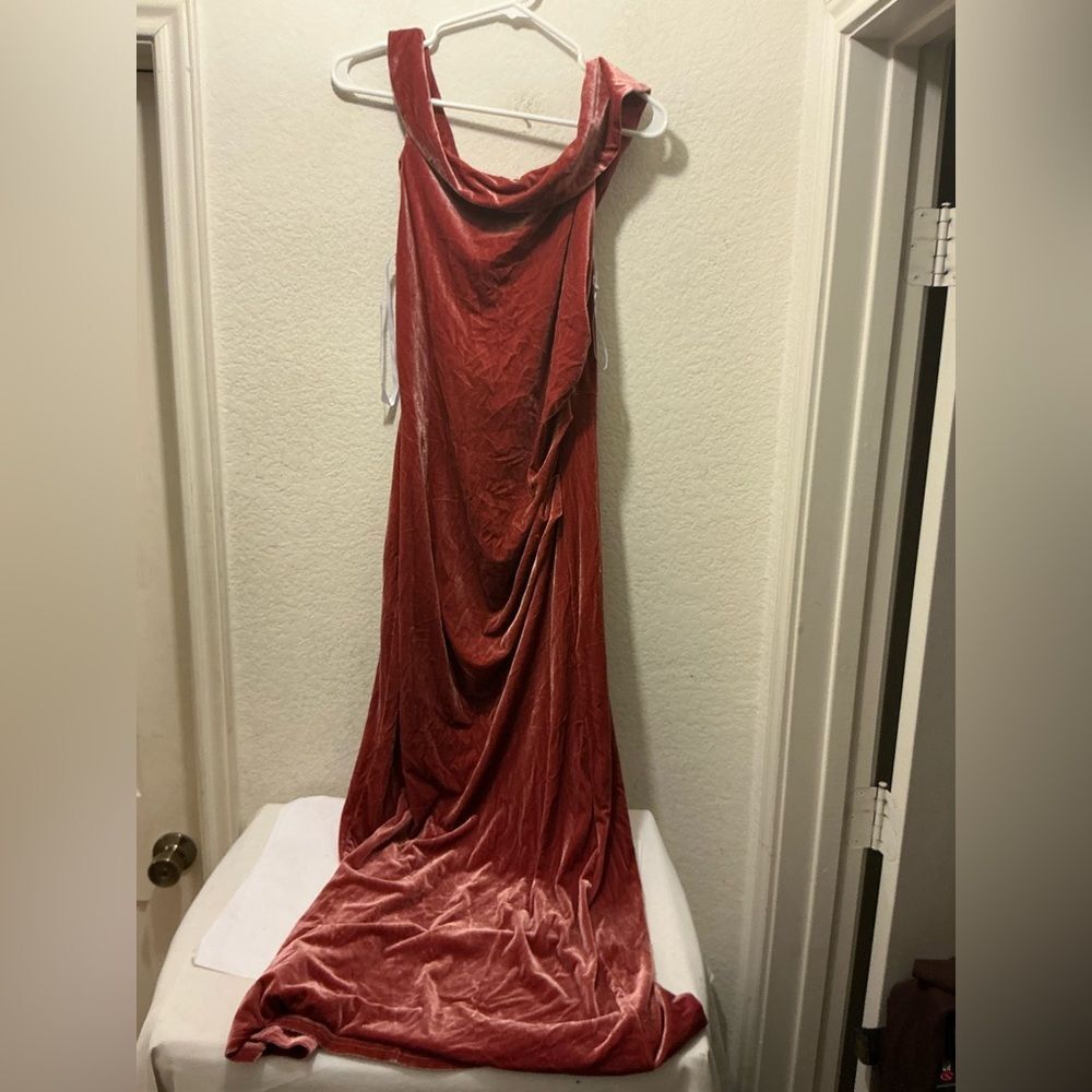 DB Studio Velvet Red Dress